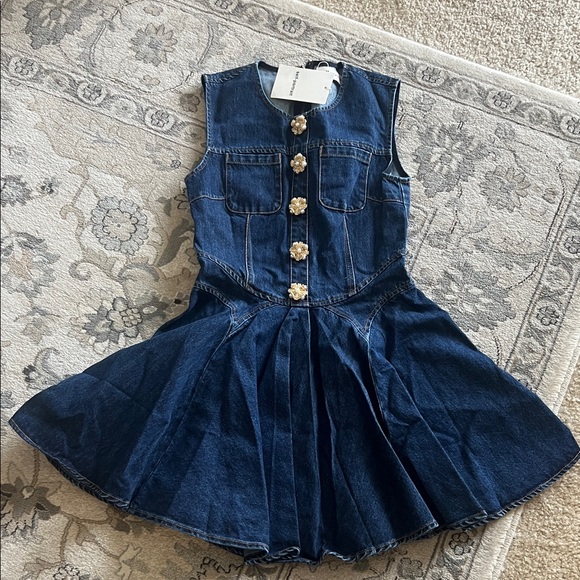 Self-Portrait Blue Denim Dress - Picture 2 of 9